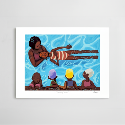 Swimming Lesson - Giclée Print