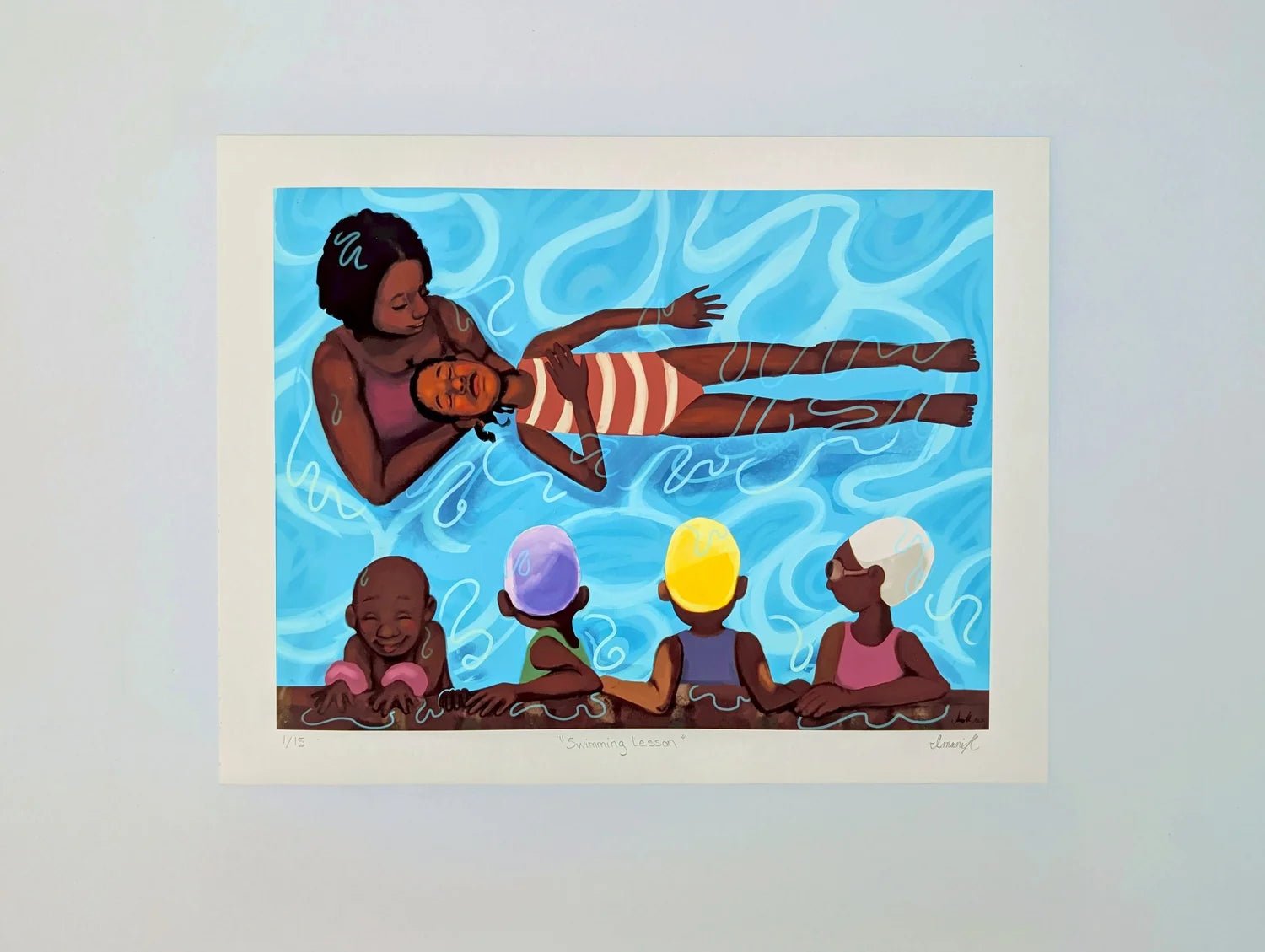 Swimming Lesson - Giclée Print - ImaniJC